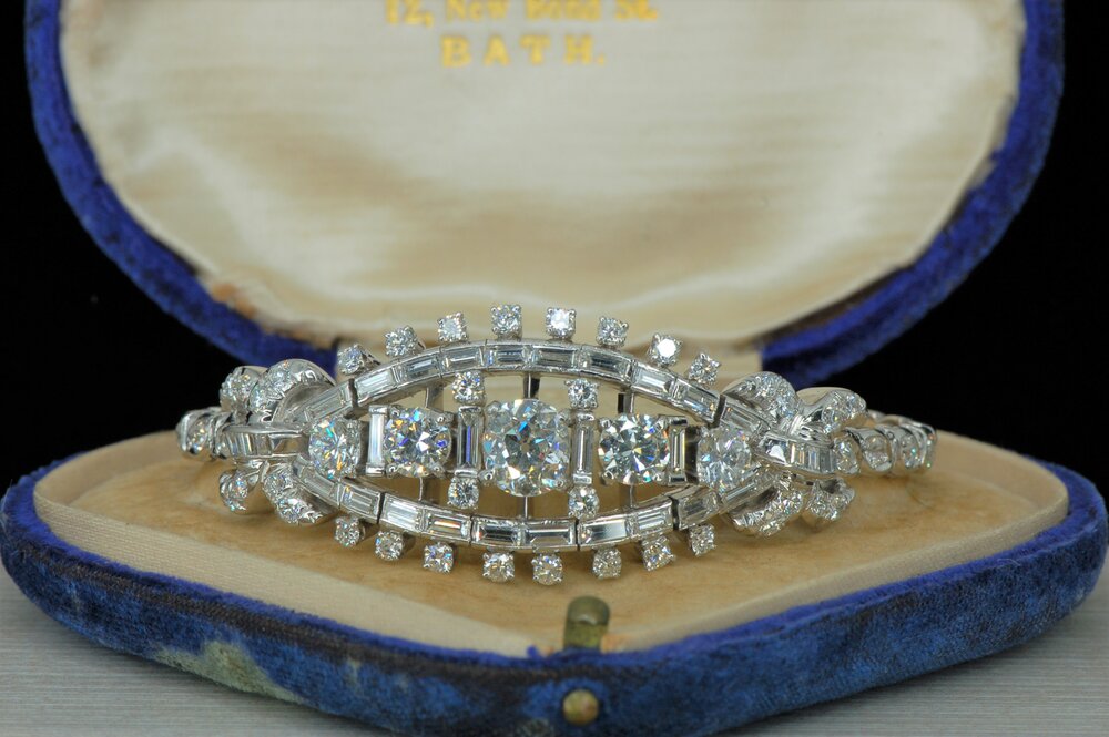 Antique Tiffany & Co. Diamond Bracelet – A La Vieille Russie FABERGE, Antique  Jewelry, Russian Art, Antiques, Gold Snuffbox Dealers ALVR NY