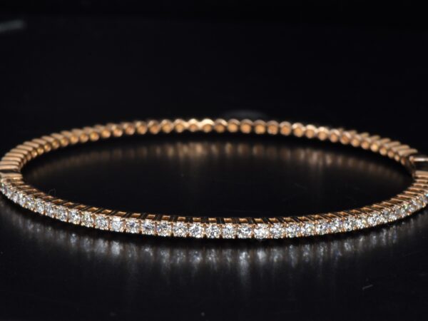 7.5 Carat Diamond Men's Tennis Bracelet in 14K White Gold