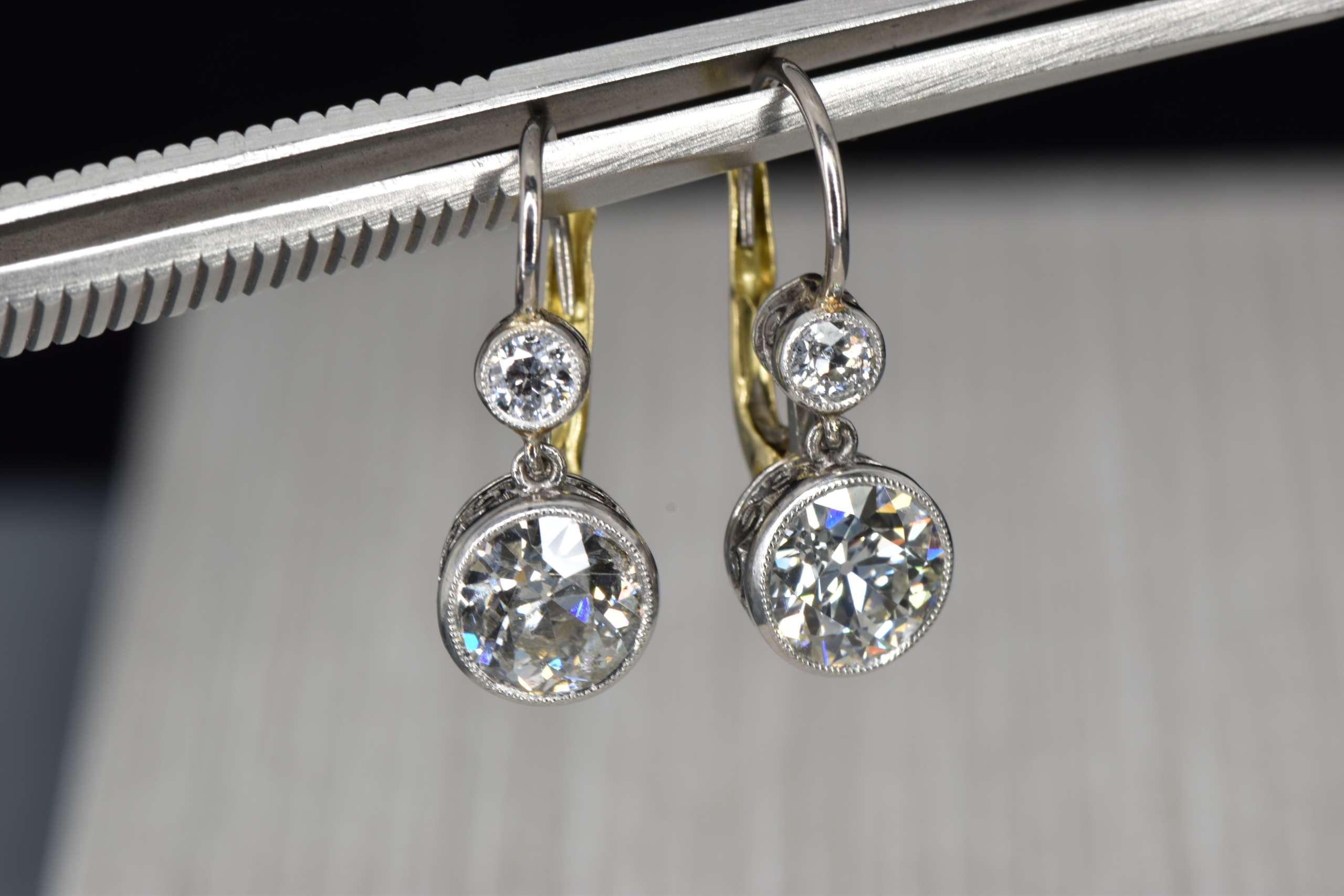 Neil Lane Couture Diamond & Onyx Earrings